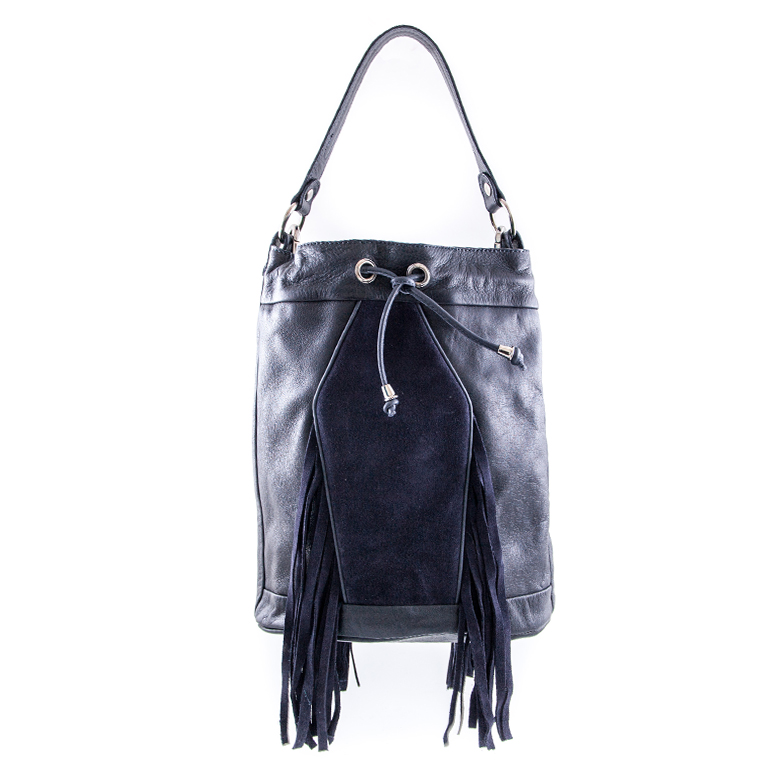 Vertigo bucket bag bleumarin