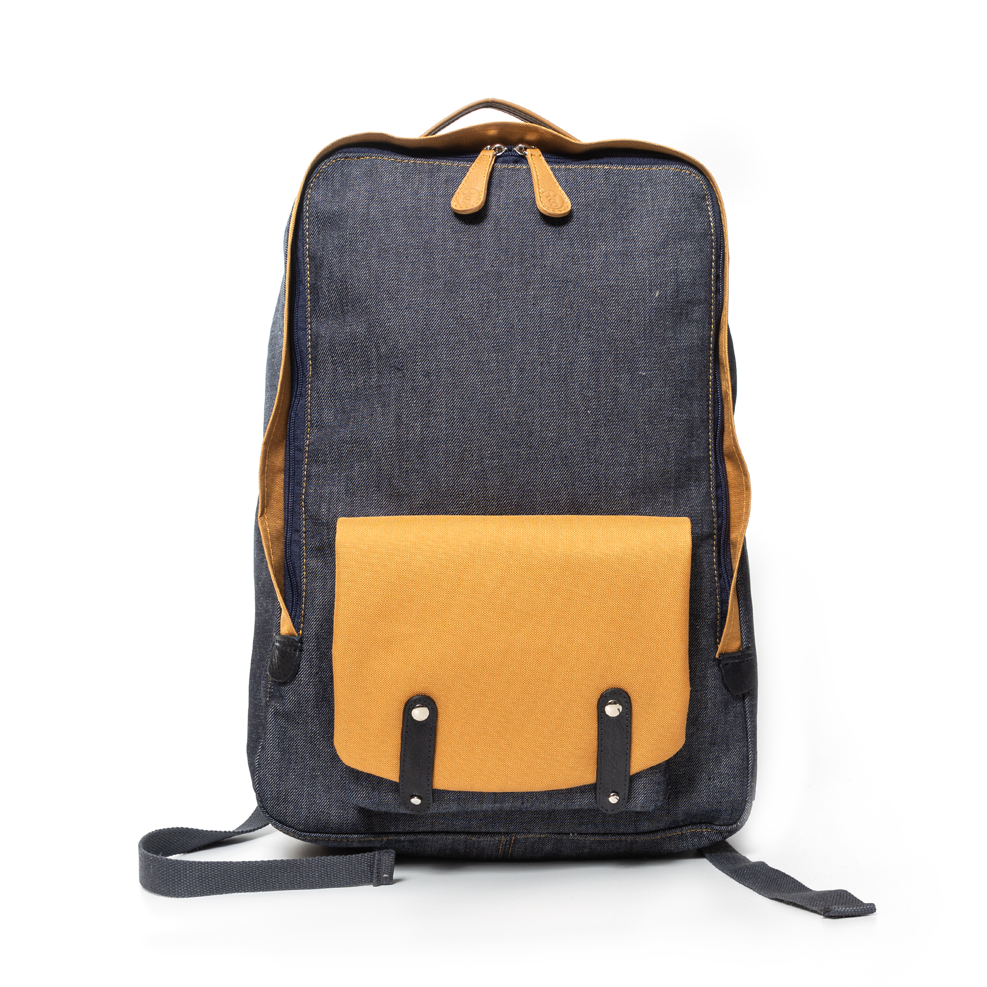 Rucsac Emille denim si piele