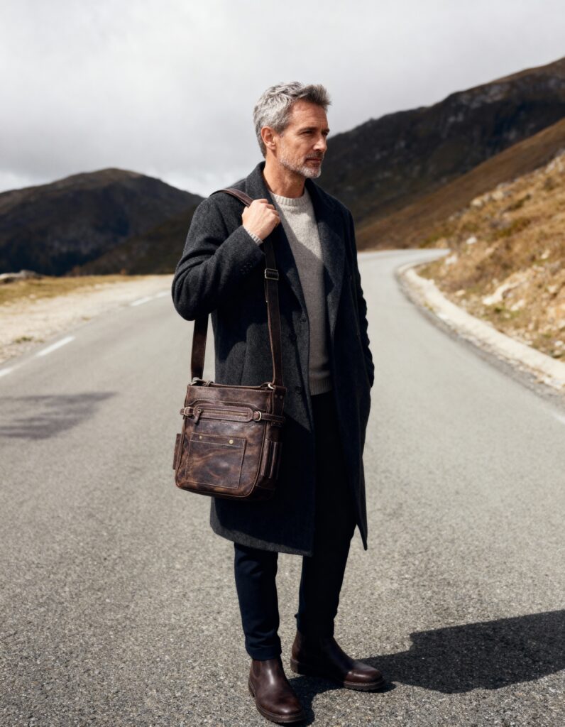 Tosca geanta messenger vintage